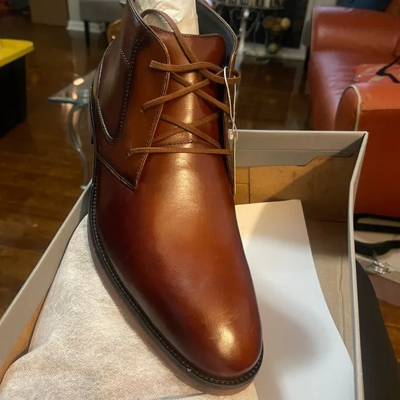 NIB STACY ADAMSMen's Kyron Plain Toe Lace Up Chukka Boots size 15